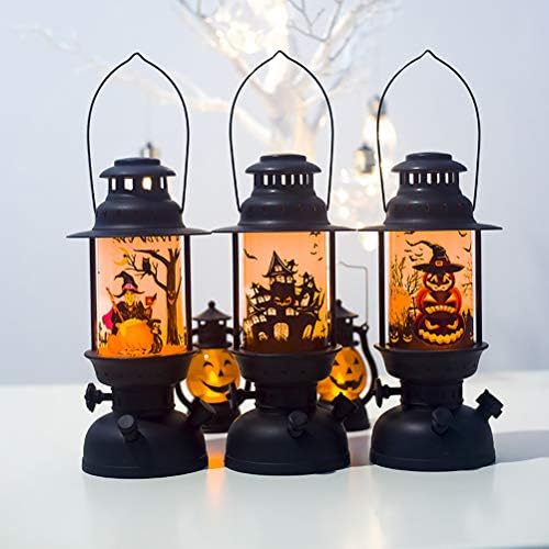 Aboofan portátil Halloween Wind Lights Impresso Lamp LED Light Halloween Ornamentos de barras de barras de atmosfera inovadora