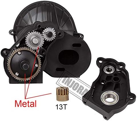 Transmissão de caixa de engrenagens completa de lesão com engrenagens e 540 35t Motor escovado para 1/10 carro RC