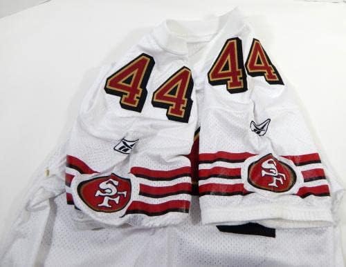 2002 San Francisco 49ers 44 Jogo emitiu White Jersey 44 DP29225 - Jerseys não assinados da NFL usada