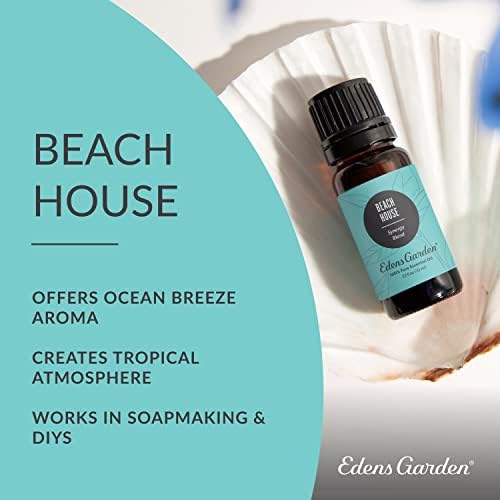 Edens Garden Beach House Mistura de óleo essencial, grau terapêutico puro, aromaterapia natural não diluída- 30 ml