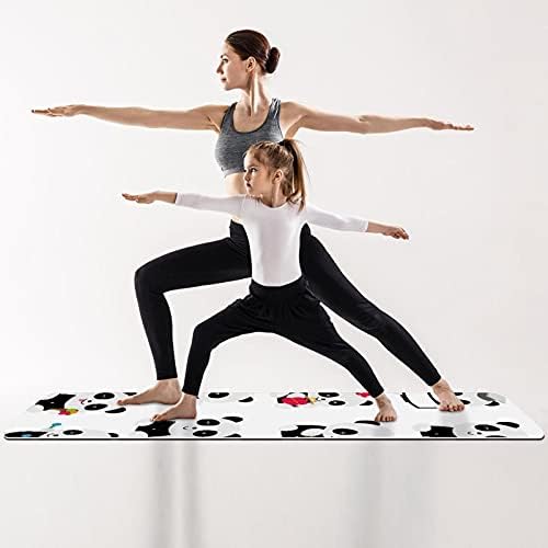 Ndkmehfoj pandas dobráveis ​​ginástica de ginástica Mat Yoga Mat Pad não deslizamento Perca peso Esporte impermeável exercício