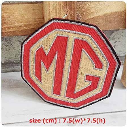 MG Morris Garages Sport Racing Inglaterra Patch de ouro ferro em apliques bordados em costura