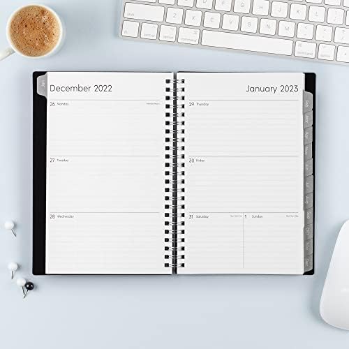 Day Designer for Blue Sky 2023 Weekly e Monthly Planner, 5 x 8 e 2023 Planejador semanal e mensal, janeiro a dezembro,