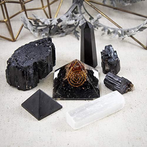Beverly Oaks cobrou Kit Completo de Cristal de Turmalina Negra - Pedra Turmalina para Proteção e Fundamento da EMF