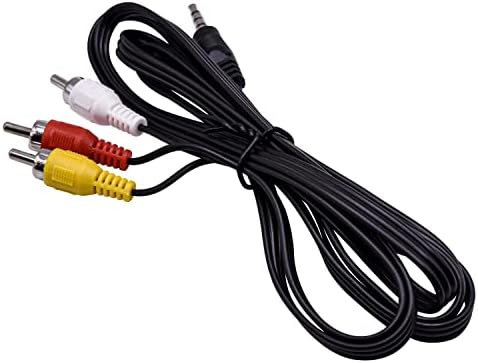 HQRP AV Audio Video Cable/cordão compatível com Canon ZR830, ZR85, ZR850, ZR90, ZR900, ZR930, ZR950, ZR960