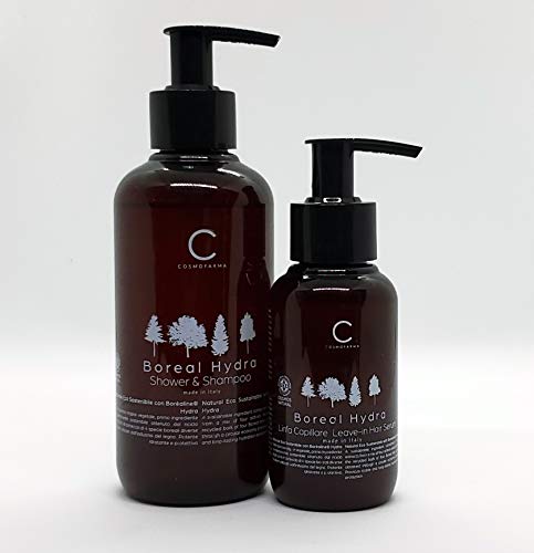 Cosmofarma Natural Eco Sustainable Shampoo e Chuveiro com Borēaline Hydra, 8 fl once