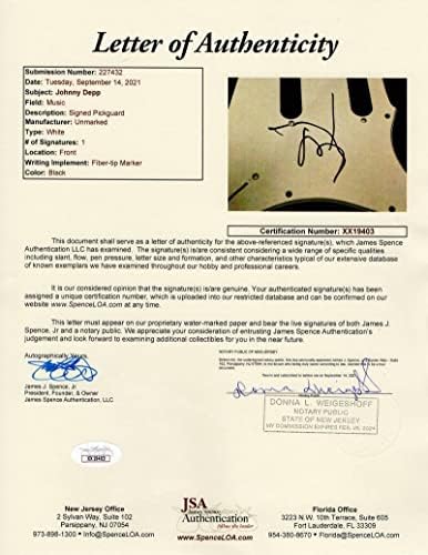 Johnny Depp assinou o autógrafo em tamanho real Red Fender Stratocaster Guitar com James Spence JSA Carta de autenticidade -