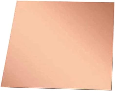 Placa de latão de kekeyang folha de cobre pura folha de cobre Placa de cobre roxa 0. espessura de 12 polegadas para, bricolage, artesanato, reparos, placa elétrica de latão folha de metal