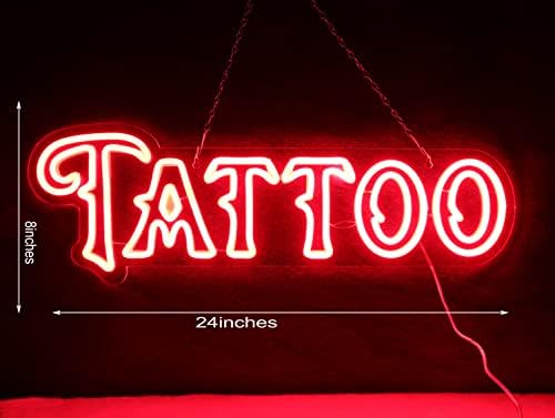 A Tattoo de Vinray liderou o sinal de néon, especialmente projetado para sinais de estúdio de tatuagem, a forma única