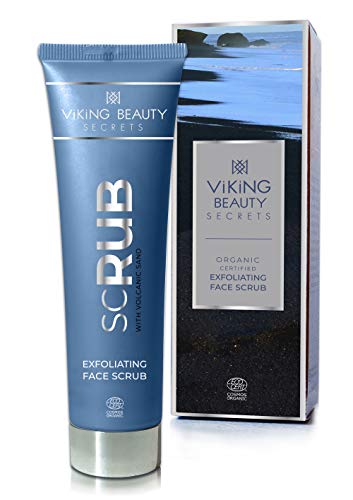 Viking Beauty Secrets Certified Organic esfoliante Fache Scrub com areia vulcânica islandesa e rowanberries