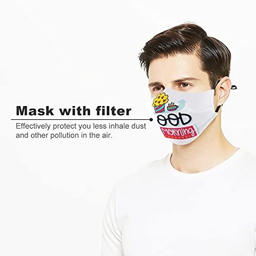 MODEN Reutilable lavable roupas de segurança máscaras de poeira tampas de boca imprimindo bom dia desenho de desenho animado design para escudos de boca na boca