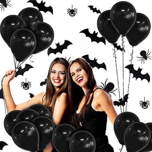 balão preto balões de látex de 50pcs para o tema de ano novo, festas de casamento decorações de pano de fundo decorações de graduação