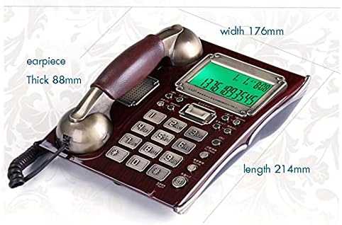 Liuzh Corded Phone com identificação de chamadas, função de despertador, discagem confidencial