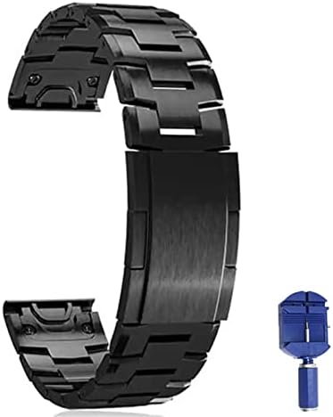 Ganyuu Titanium liga Watchband Quickfit Wrist Wels for Garmin Fenix ​​7x 7 6 5 5x Plus/6 6x Pro 3 3HR/Forerunner 935 945 Relógio 22 26mm Strap 26mm