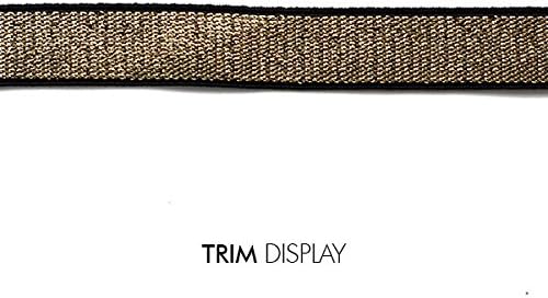 15mm elástico elástico preto dourado único face fita fita acabamento Apliques de costura Material para vestir cinta de cinta