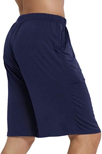 Short de pijama masculino de jinshi shorts de sono confortável com bolsos