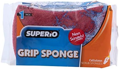 Esponja de esfoliação não arranhada com uma aderência confortável, esponja de esponja de esponja de cozinha de duelo pesado, esponja